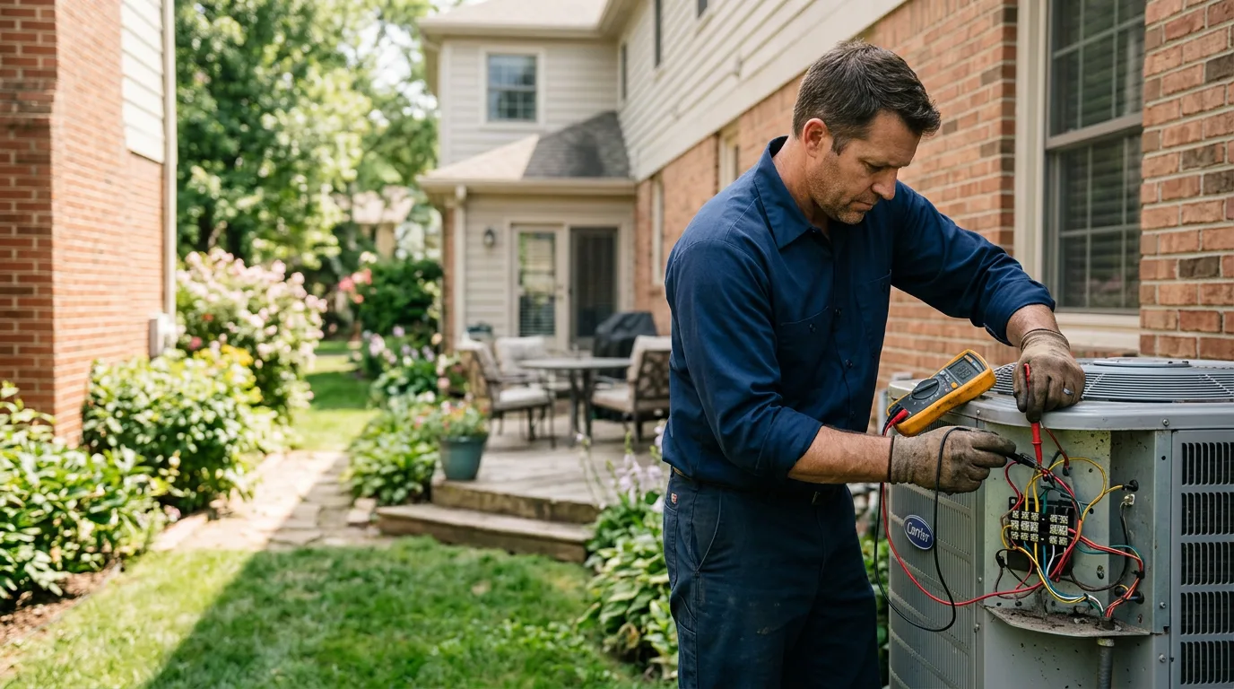 HVAC technician working near Hanover, VA